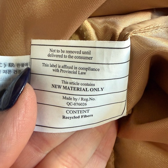 Abercrombie & Fitch Oversized Puffer Jacket Camel Medium - Picture 9 of 10